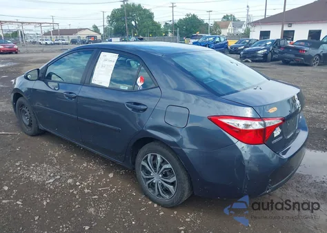 2016 Toyota Corolla Le из США, поврежденный, VIN 2T1BURHE7GC651689